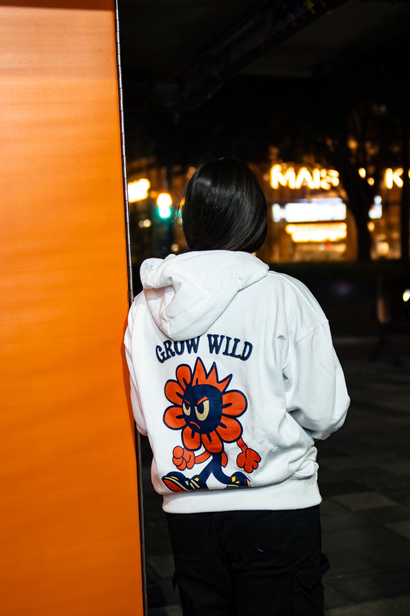 Hoodie - Estampado Flor Punk