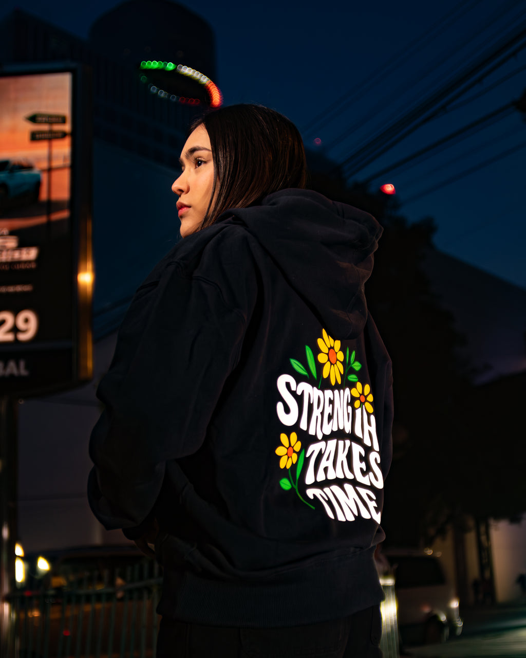 Hoodie - Strenght Takes Time